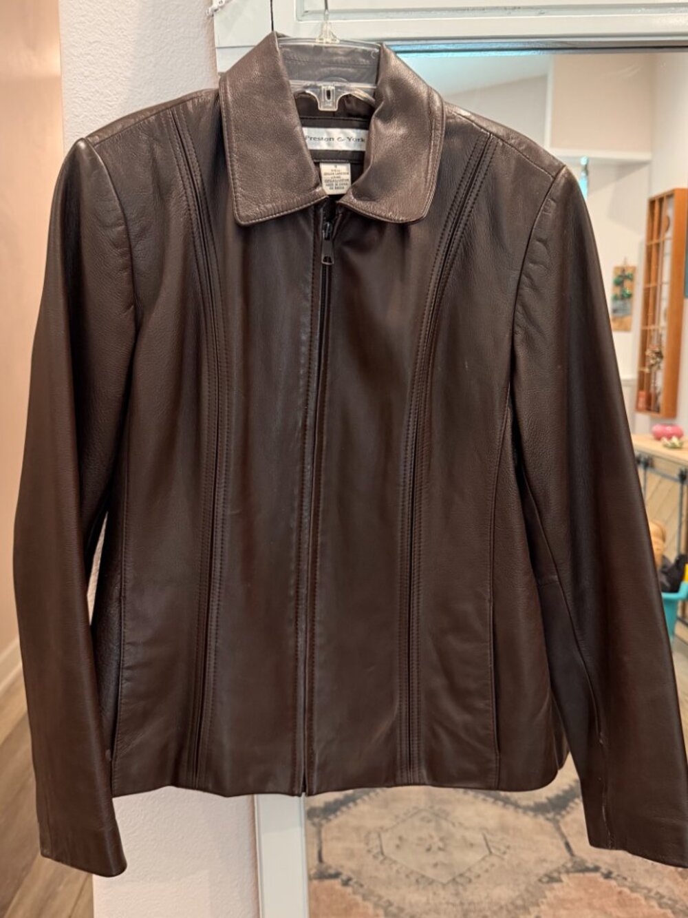 Preston & York Y2K Genuine Lambskin Leather Jacket